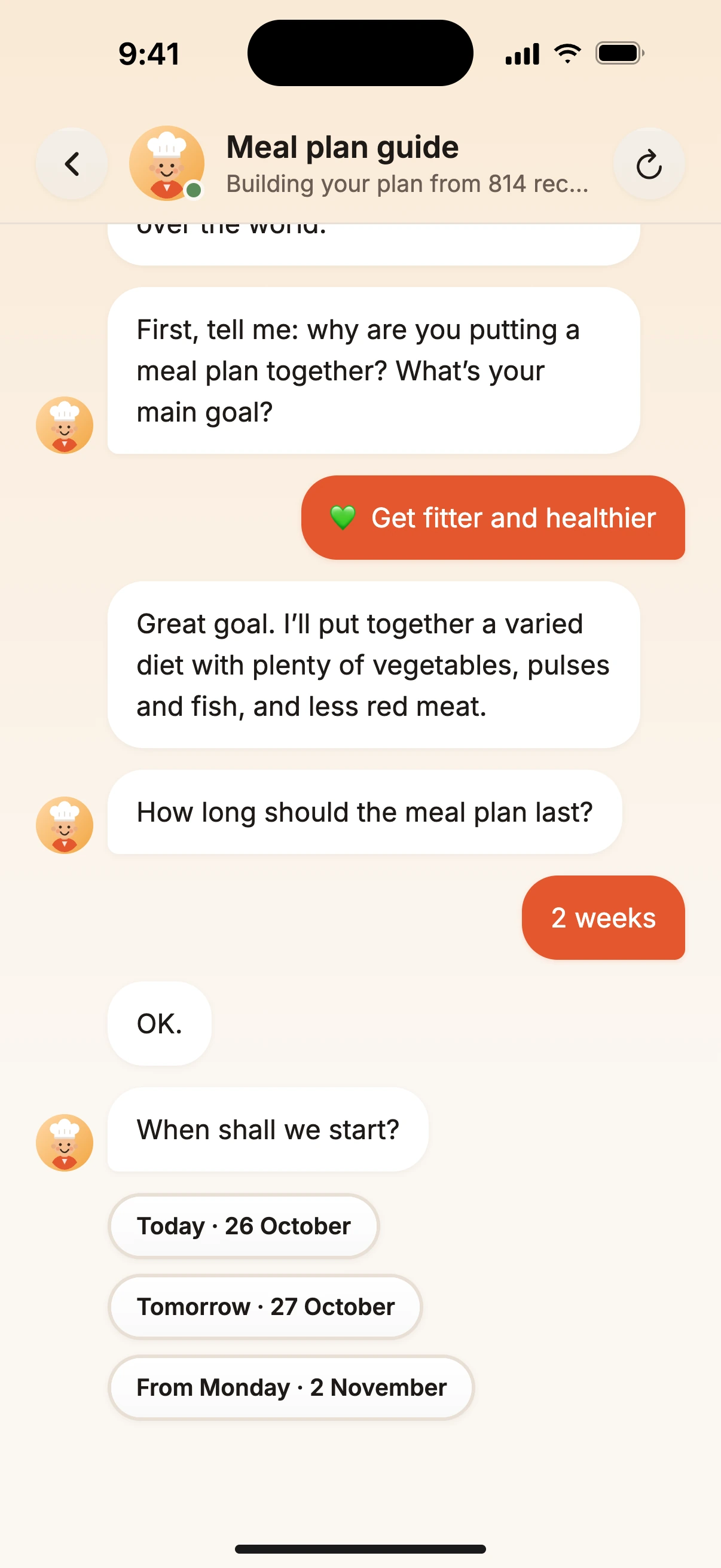 A chef who plans your week.